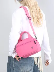 Women's Single Shoulder Lightweight Crossbody Bag with Solid Color Zipper Closure, Fashionable & Versatile Design, Ideal for Daily Use