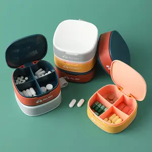 Portable small pill box, household items, travel medicine box, mini sealed box, medicine storage box