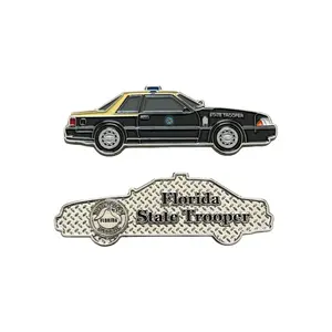 Florida Highway Patrol Ford Mustang 5.0 Patrol Vehicle Challenge Coin