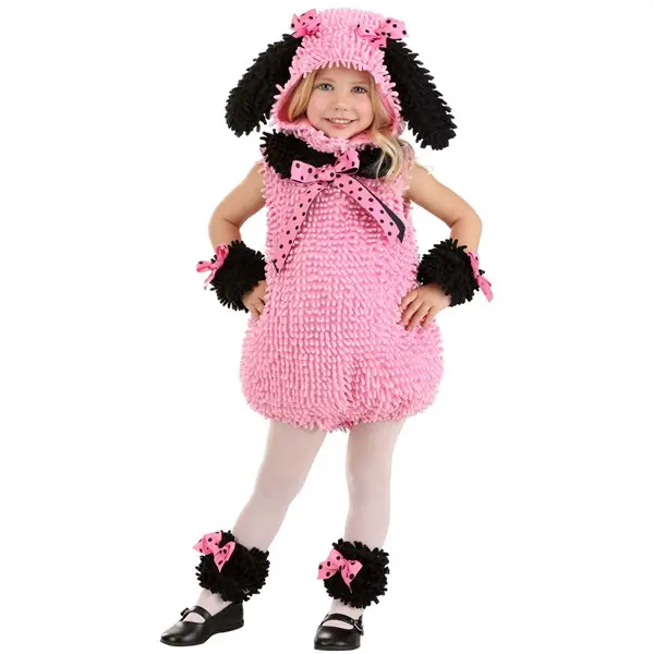 Girl's Toddler Pink Poodle Costume