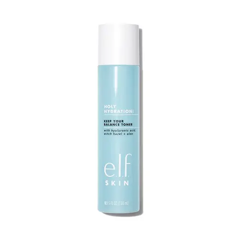 e.l.f. SKIN Holy Hydration! Keep Your Balance Toner: Gentle Daily Face Toner with Aloe Hyaluronic Acid, Witch Hazel & Aloe 5.072 oz.(150 mL)