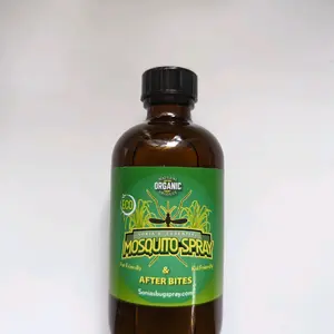 Sonias Organic Mosquito Spray Refill Bottle 4oz & 2oz Scented Fragrance Eco-Friendly Refill Solution for Mosquito Repellent