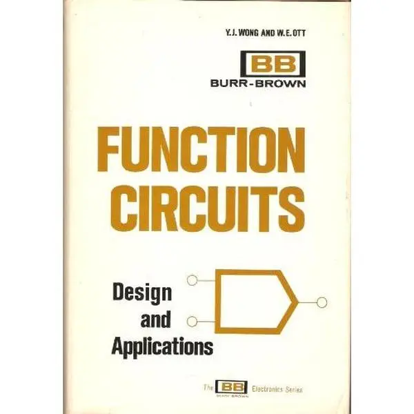 USED Book - Function Circuits: Design and Applications by Yu Jen Wong (Hardcover) - english