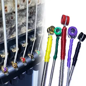 Colorful Silk Wrap Bass Strings with Long Tail And Colorful No.6 Colorful Ball End- 4/5 Stainless Steel String, Nickel-Plated Ball End 45100/545125 Bass String