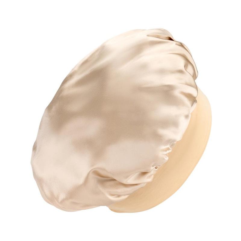 Blissy Silk Halo Bonnet – 100% Mulberry Silk – Anti-Frizz Hair Protection – Extends Blowouts
