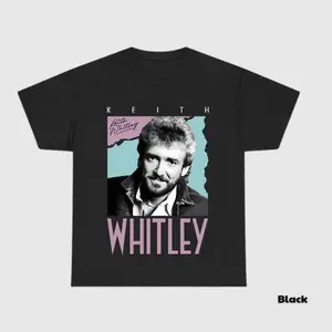 Vintage Keith Whitley Shirt, Music Legend Tee, Classic Country Shirt, Keith Whitley Tribute, T-Shirt GILDAN, Gift Fan, Gift Idea, For Man, For Woman Embroidered Flat
