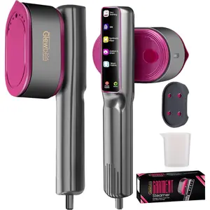 Travel Steamer for Clothes, 1200W Portable Steamer & Iron 2 in 1, Handheld Garment Steamer with 10s Fast Heatup, 5 Modes LED Touch Display, Large Ceramic Panel & 110ml Tank for Home and Travel