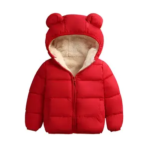 Baby Girls Boys' Winter Fleece Jackets With Hooded Toddler Cotton Dress Warm Lined Coat Outer Clothing