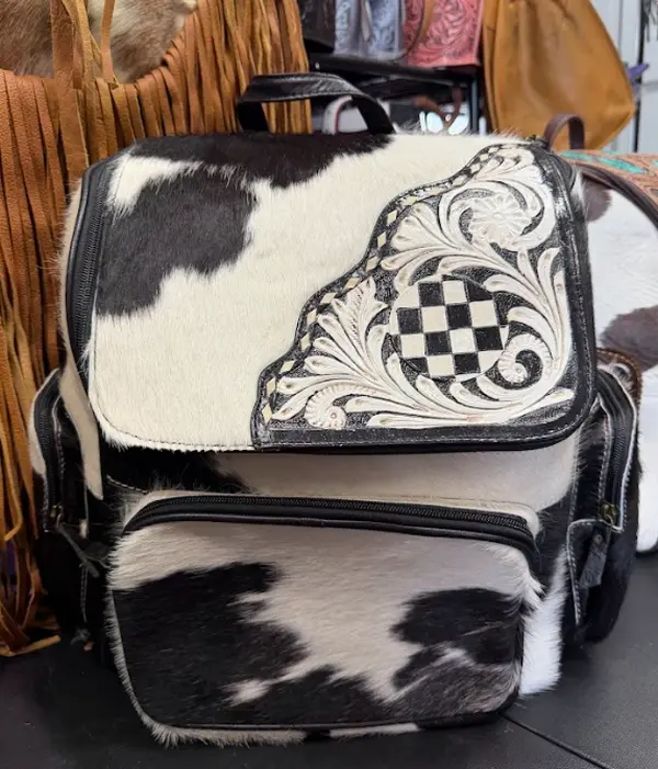 domo leather backpack Kun with an.m /ahn-may The Iris Street Chic Mini