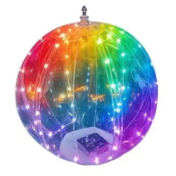 B&Y 13.8 Inch Solar-Powered LED Floating Pool Light Ball, Eco-Friendly Energy-Saving Inflatable Waterproof Light with 8-12 Hours of Continuous Bright Glow for Casual Outdoor Gatherings