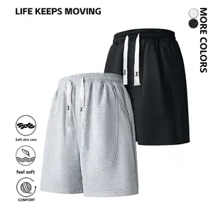 Life Keeps Moving Men's Summer Basketball Shorts Loose Straight Drawstring Pocketed Breathable Quick-Dry Sports Casual Commuter Bottoms Athletic Wear Activewear