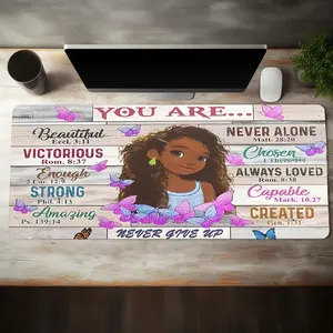 You Are Gaming Mouse Pad, Rectangle Non-slip Mouse Pad, Office Desk Keyboard Mat for Home Office Game Room Desk