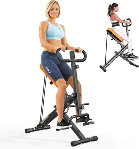 Nicole Selection Foldable Squat & Rowing Machine for Home - 2-in-1 Rower & Squat Trainer with Adjustable Resistance Bands, 330 lbs Capacity, Compact Design, 40YZJJYZJ5231, For Christmas Gifts
