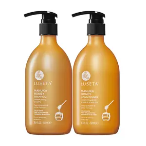 Luseta Manuka Honey Shampoo & Conditioner Set Hydrating and Moisturizing for Dry, Damaged and Dull Hair Restores Shine & Softness and Sulfate-Free 16.9oz*2