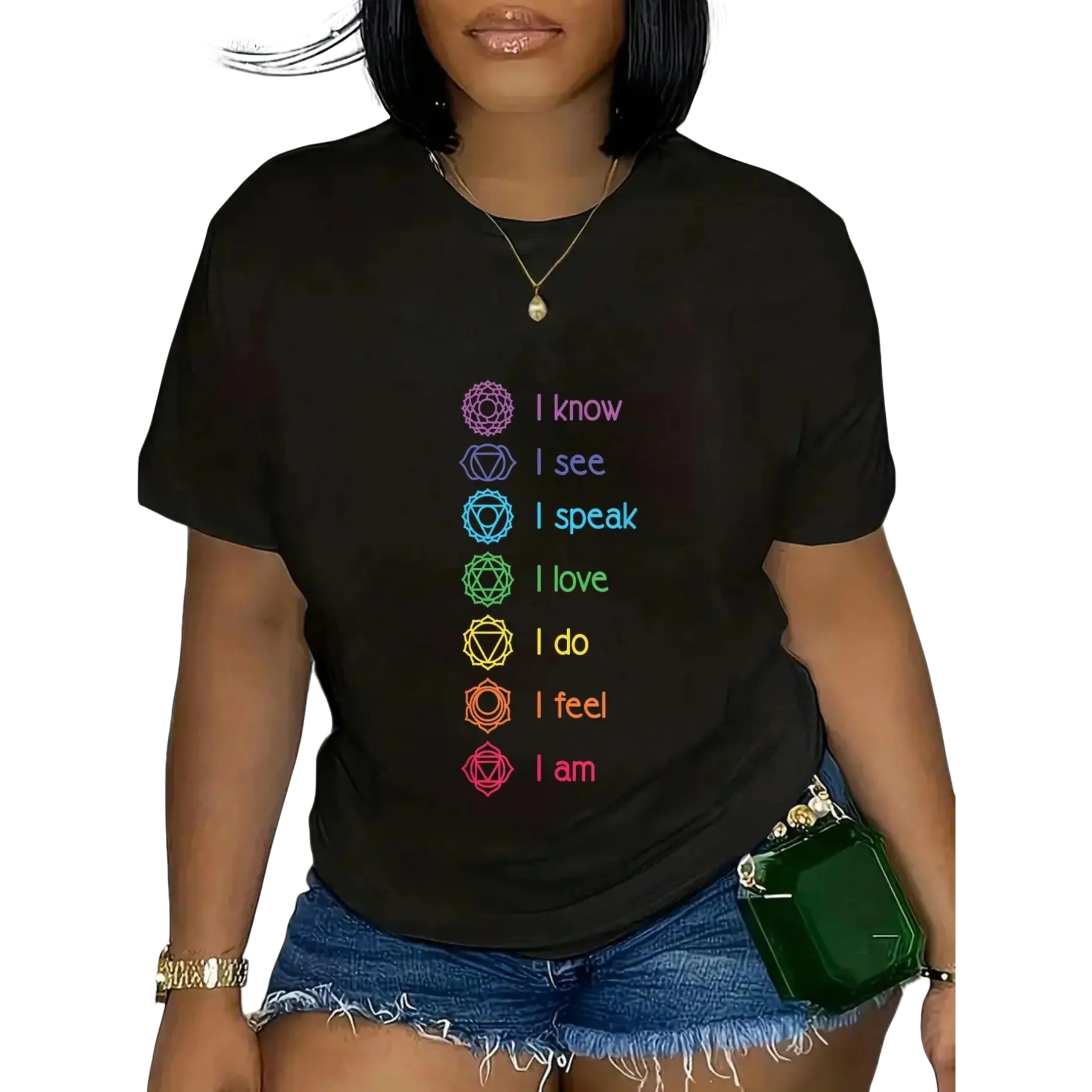 100% Cotton Chakra Alignment, Yoga, Meditation Spiritual T-Shirt