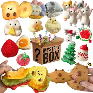Multi-Style Squishy Fidget Toy Variety Pack Soft Stress Relief Sensory Squeeze Toys for Anxiety Focus Relaxation