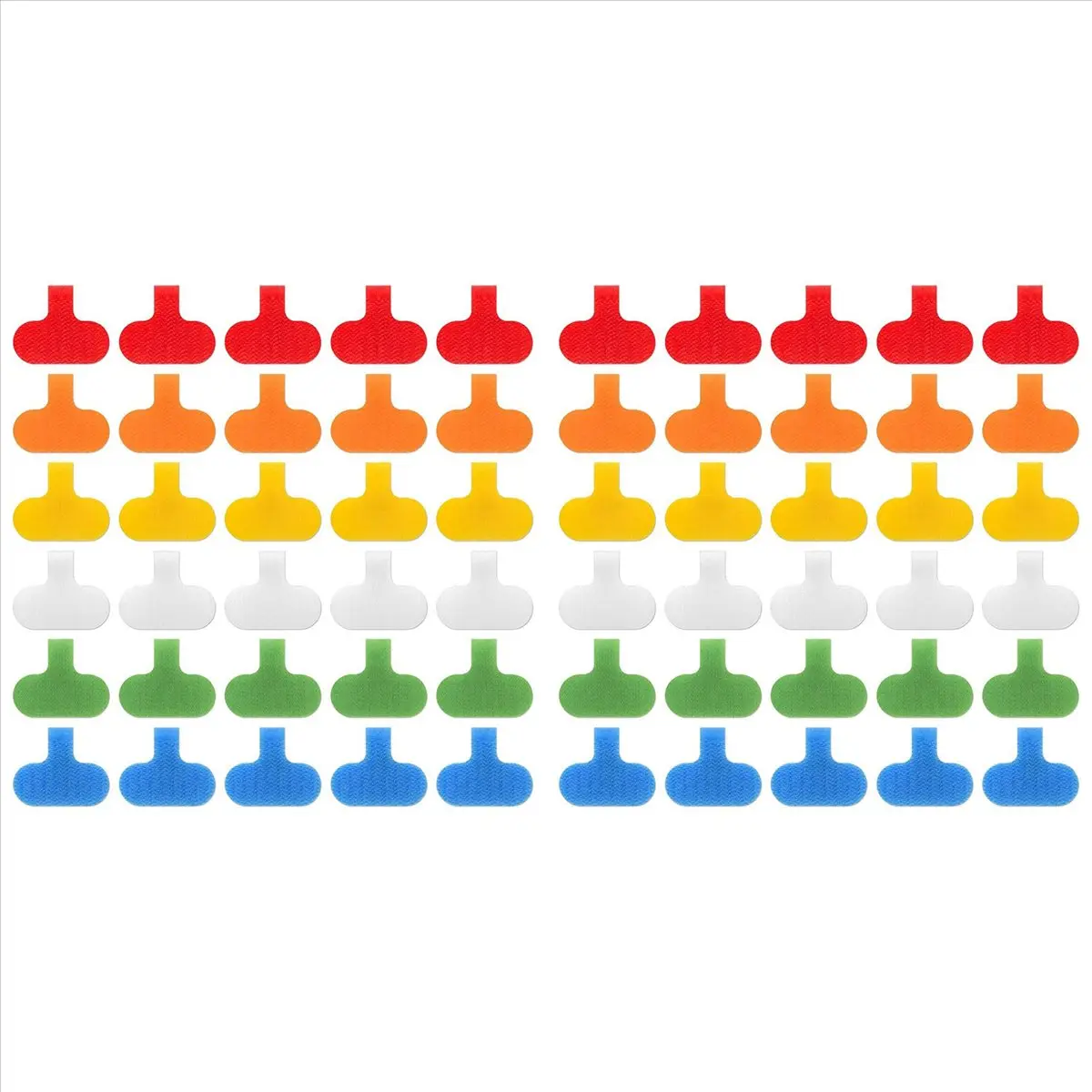 60 PCS Cable Labels Cord Labels Multi-Color Write on Wire Labels Tags for Cable Management and Identification US