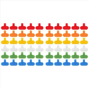60 PCS Cable Labels Cord Labels Multi-Color Write on Wire Labels Tags for Cable Management and Identification US