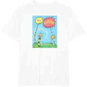 The Lorax - Book Cover T-Shirt funny tshirt vintage tees graphic tees men