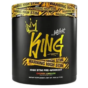 KING High Stim Preworkout 450mg Caffeine Energy Focus Cherry Limeade