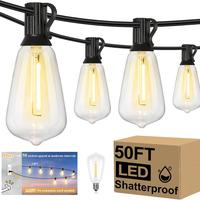 50FT with 15 Bulbs Plug Version