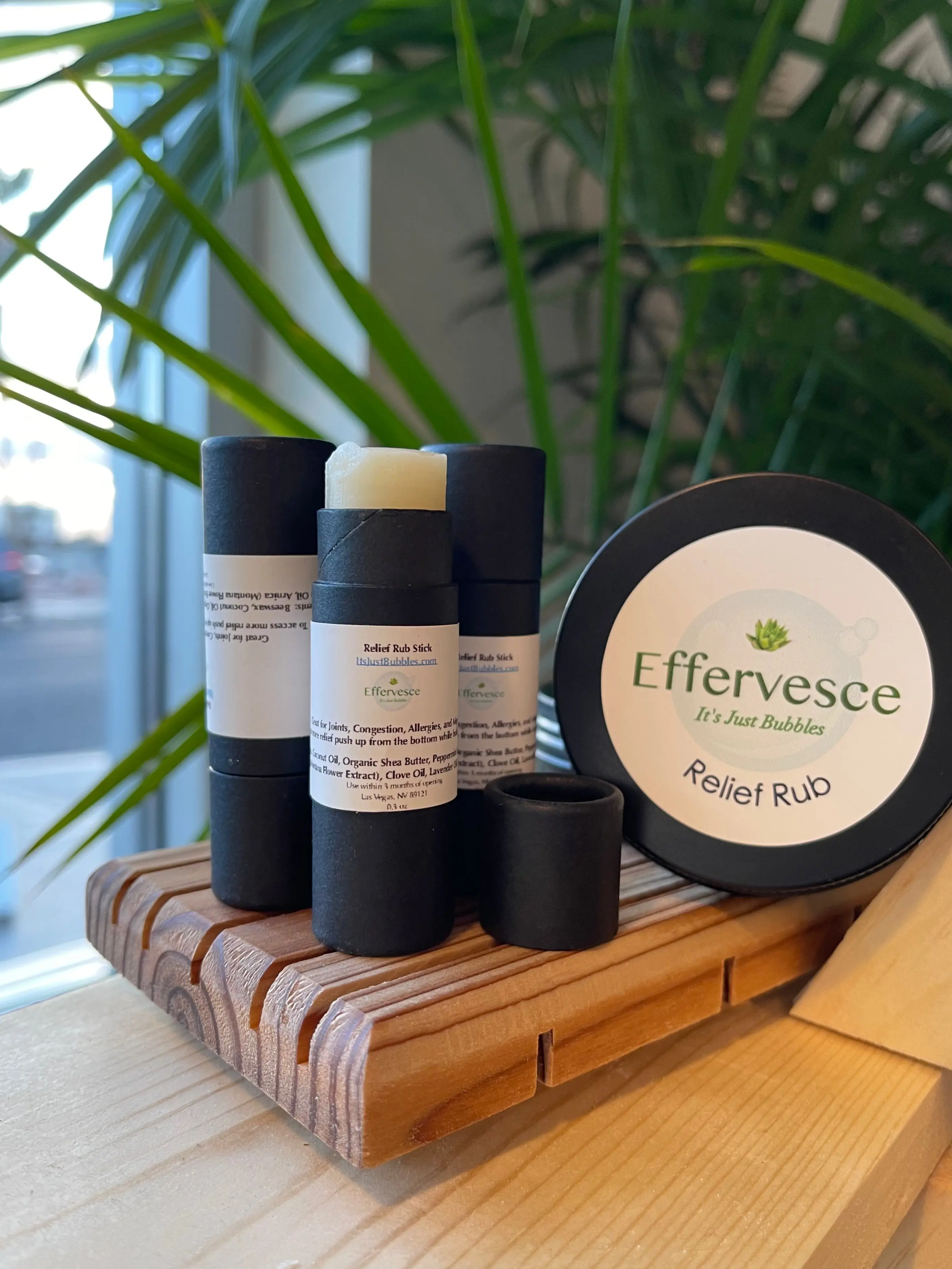 Relief Rub Sticks - for Congestion, Swelling, and Migraines - 0.3 oz