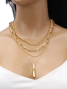 Multi-Layer Chain Necklace, Hip-Hop Style, Fashionable Women's Jewelry, Daily Wear, Street Photography, Gift for Holidays