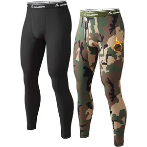 Men's Thermal Pants Fleece Lined Long Johns Compression Bottom Athletic Base Layer Cold Weather Gear 1 2 4 PcsGift