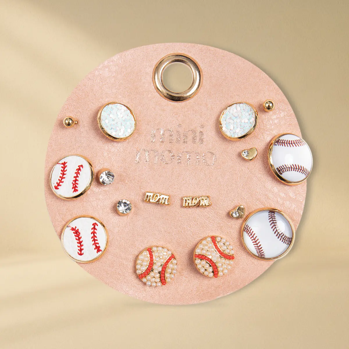 Baseball Earrings Set – Sports Team Game Day Varsity Studs for Women, Multi-Pair Assorted Earrings, Perfect Jewelry Gift for Girls & Moms