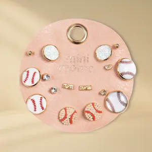 Baseball Earrings Set – Sports Team Game Day Varsity Studs for Women, Multi-Pair Assorted Earrings, Perfect Jewelry Gift for Girls & Moms