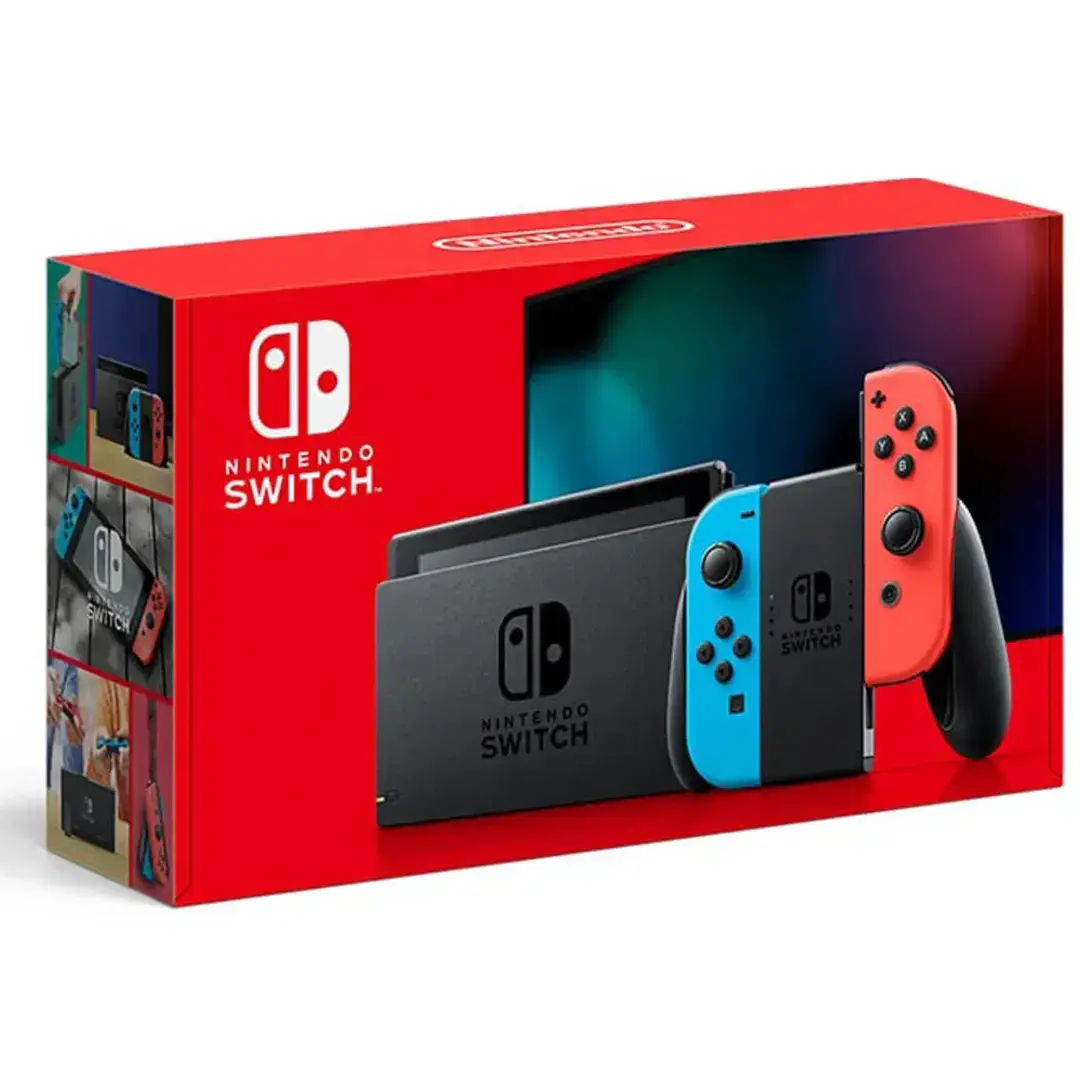 Nintendo Switch Generation 2 with Neon Blue/Neon Red Joy-Con