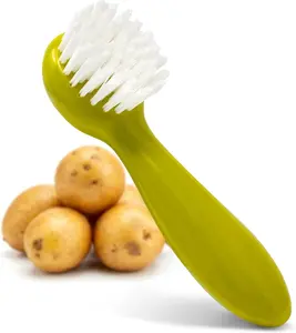 Potato Scrub Brush, Ergonomic Easy Grip Handle, Ideal for Cleaning Vegetables and Fruits, Small and Compact, Handy Kitchen Gadge