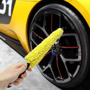1Pc Car Wheel Cleaner Brush Tire Rim Cleaning Tool Auto Scrub Washing Vehicle Washer Dust Cleaner Sponge Car Washer for Auto