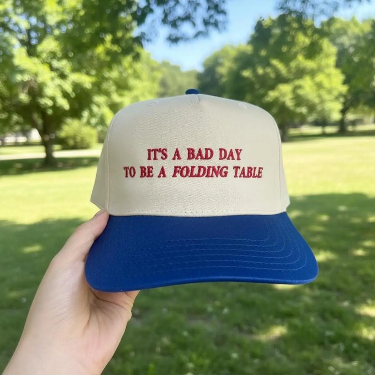 [Made-To-Order] Funny Embroidered Baseball Cap, Tailgating Party Gift