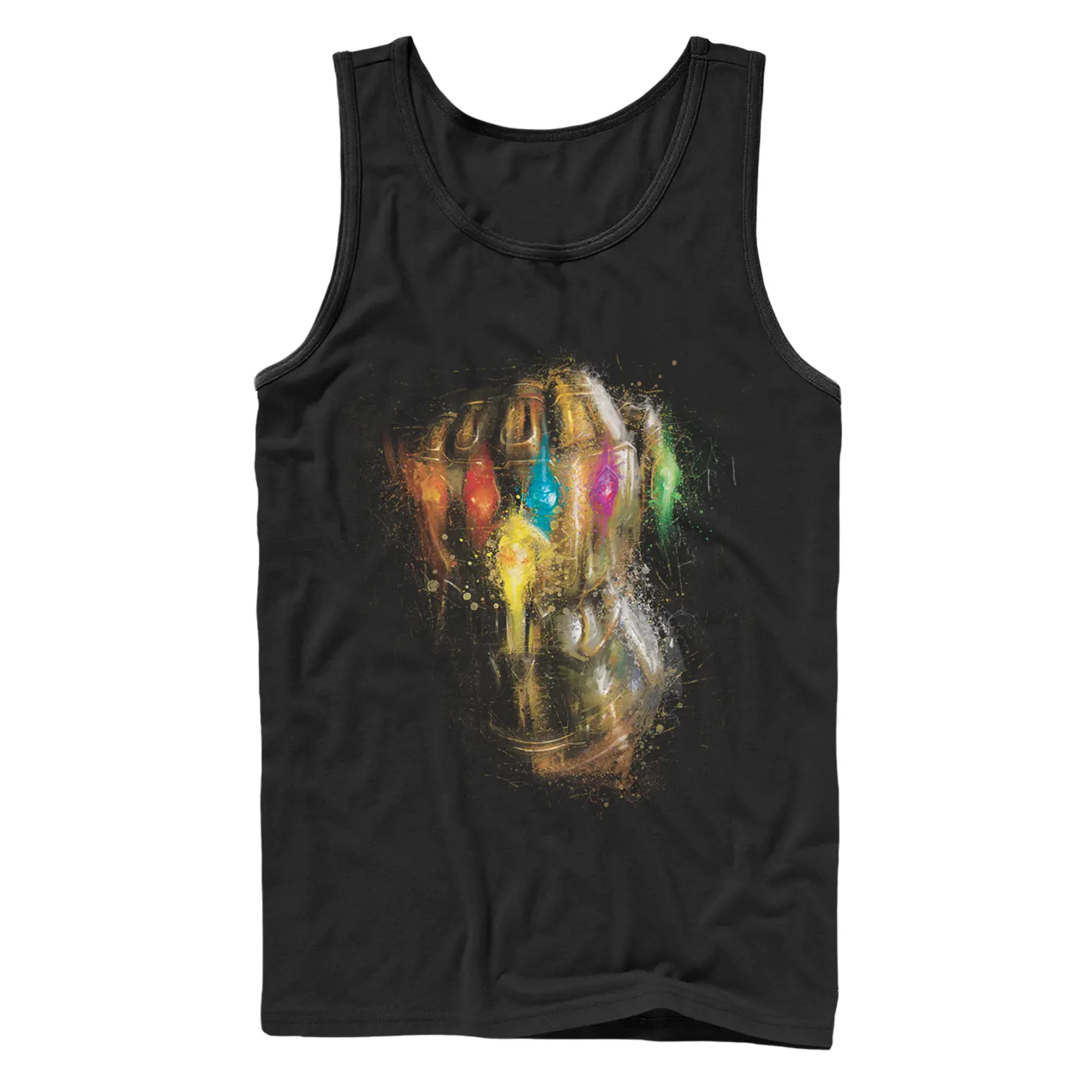 Men's Marvel Avengers: Endgame Thanos Spray Paint Glove Tank Top