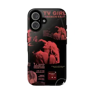 TV Girls Phone Case, Aesthetics  Concert Tough Phone Case, Tour, Unique Mobile Cover, gift for fans