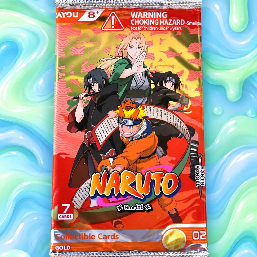 Naruto Kayou Gold Series 02 Earth Scroll Sealed Booster Pack