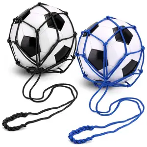 Football Kick Trainer, Soccer Return Trainer Net Fits Ball Size 3, 4, 5, Hands-Free Soccer Kick Throw Training Aid, Soccer Training Equipment