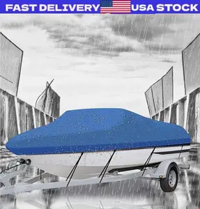 Boat Cover Fishing V-Hull Waterproof Heavy Duty Marine Grade Dust Trailerable
