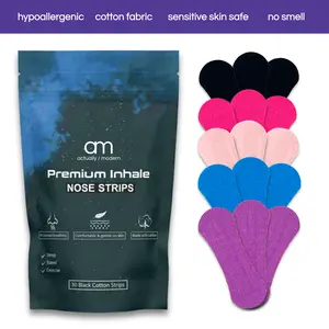 Actually Modern Nose Tape (30 Strips) Made of Cotton and Non-Toxic Adhesive, Hypoallergenic and Sensitive Skin Safe, Increased Breathing for Better Rest and Recovery