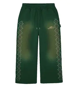 HMDD Crystal Sweatpants Green