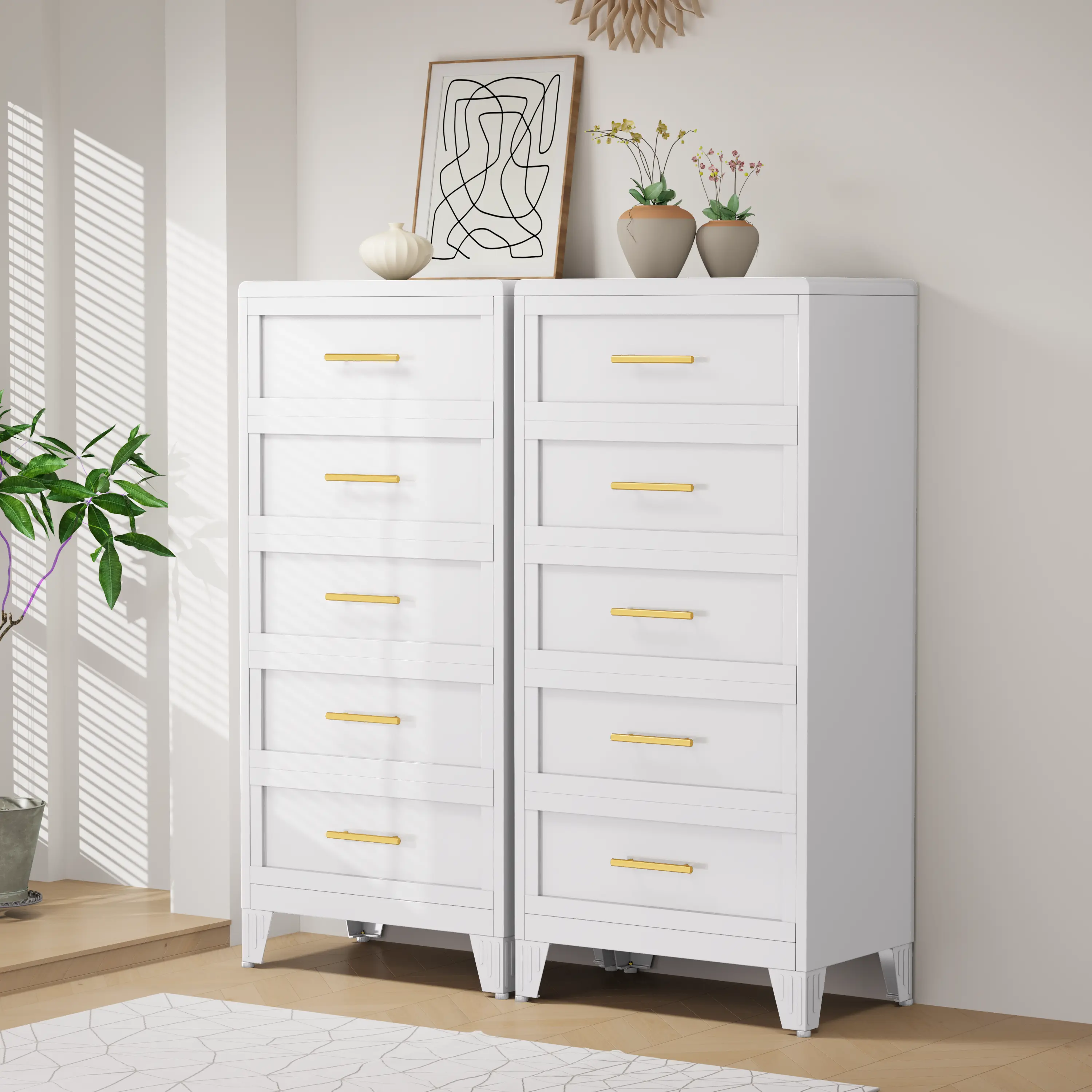 Metal Dresser Tall Narrow Dresser for Bedroom Chest, 53.46" H Drawer Chest, Closet Dressers & Chests of Drawers for Living Room, Hallway (5 Drawers White 24inch Wide) - TikTok Shop Metal Dresser Tall Narrow Dresser for Bedroom Chest, 53.46" H Drawer Chest, Closet Dressers & Chests of Drawers for Living Room, Hallway (5 Drawers White 24inch Wide) - TikTok Shop