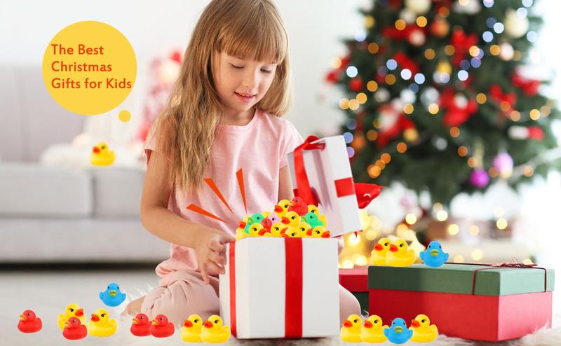 50 Pack Mini Rubber Ducks – Colorful Floating Bath Toys for Kids, Baby Shower, Pool Party, Birthday & Christmas Gifts