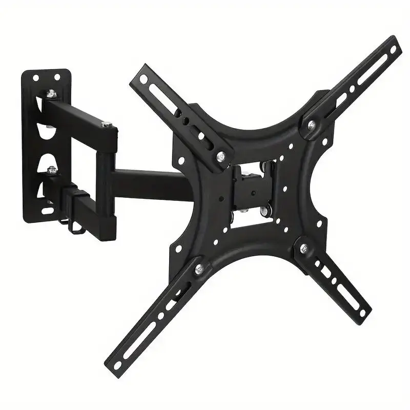 Full Motion TV Wall Mount Bracket, Adjustable Heavy Duty Design TV Wall Mount Bracket with Swivel & Tilt, TV Wall Mount Holder for 26-55 Inch Screens