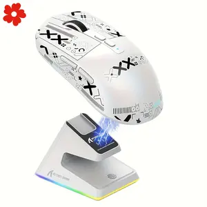 New Shark X6 Superlight Mouse Magnetic Charging Dock Keyboard & Mouse