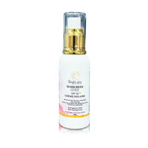 Bright Skin Cosmetics Collagen Facial Sunscreen Cream - SPF UV Protection, Smooth, Hydrating, Lightweight for Hydrated & Protected Skin