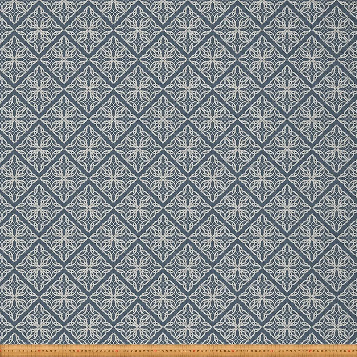 Geometric Fabric by The Yard,1 Yard,Retro Floral Flowers Upholstery Fabric,Abstract Art Decorative Fabric for Upholstery and Home DIY Project, Diy Project Essential