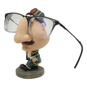 Fireman Fire Fighter 911 Novelty Whimsical Eyeglass Spectacle Holder Statue