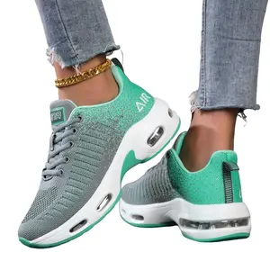 SPACEON Four-Season Women's Fashion Sports Shoes Non-Slip Anti-Impact Rubber Soles Lightweight Shock-Absorbing Running Sneakers Indoor Outdoor Soft-Soled Yoga Shoes Girls' Low-Top Lace-Up Casual Footwear Girl's Tenisshoesle Fashion Walking Sneakers