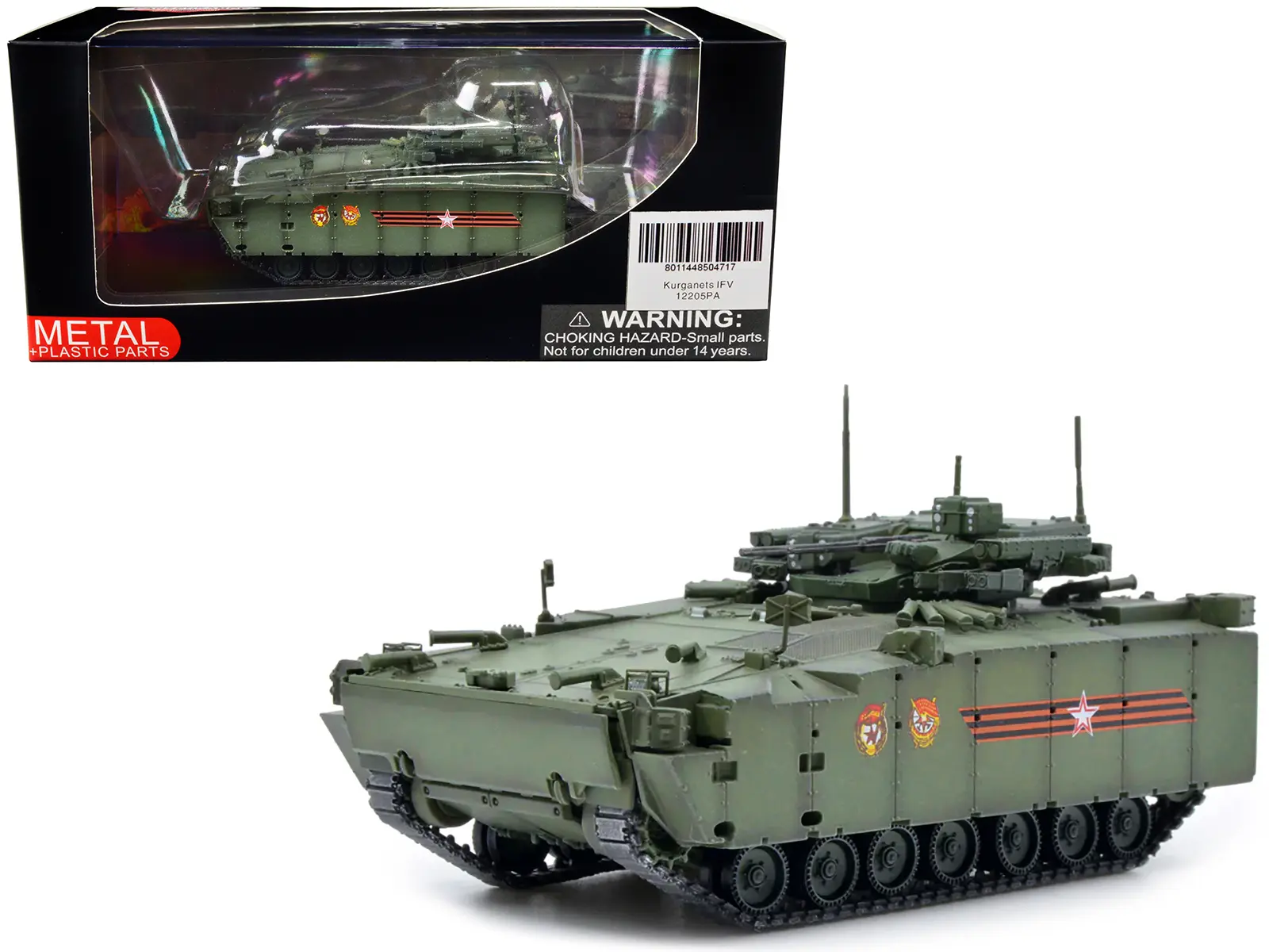 Russian (Object 695) Kurganets-25 w/Four Kornet-EM Guided Missiles - Moscow Victory Day Parade 1/72 Diecast Model by Panzerkampf